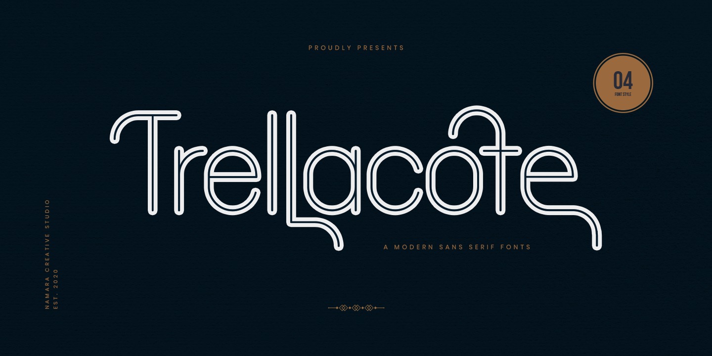 Example font Trellacote #1